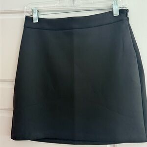 Good American Scuba Black Mini Skirt